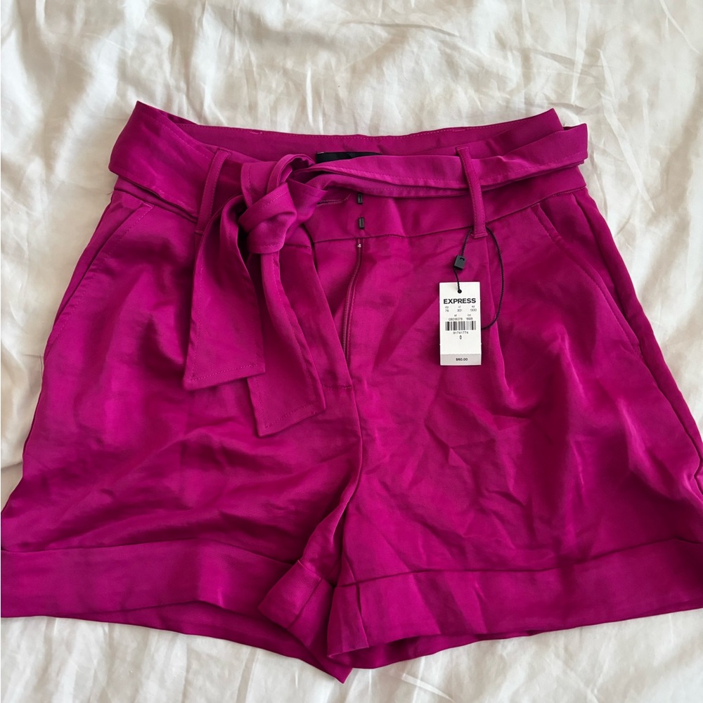 NWT Express Satin Shorts